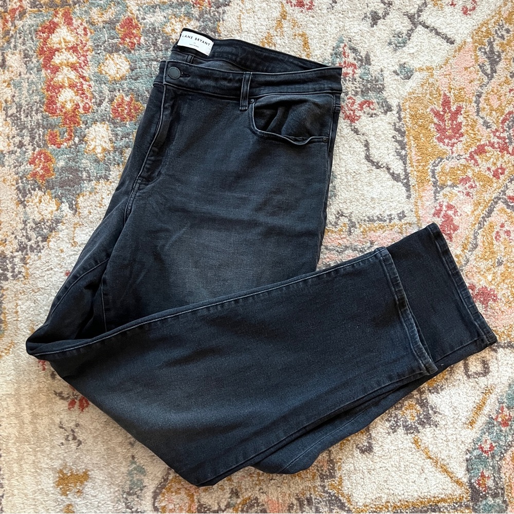 Lane Bryant 20L Women's Black Boyfriend Jeans